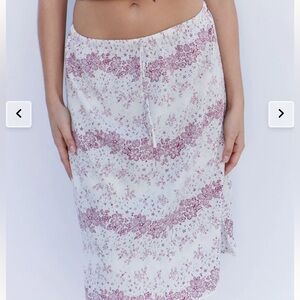 Frankies Bikinis Sienna Floral Midi Skirt in Bisous Lace